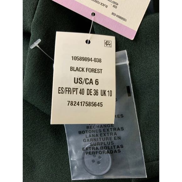 Anne Klein Jacket Vintage Womens 6 Notched Lapel Flap Pockets Casual Formal NWT - Picture 6 of 10